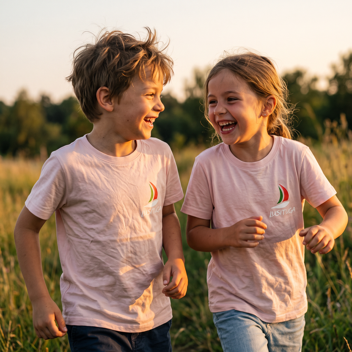 T-shirt Enfant Rose Pâle Caravela