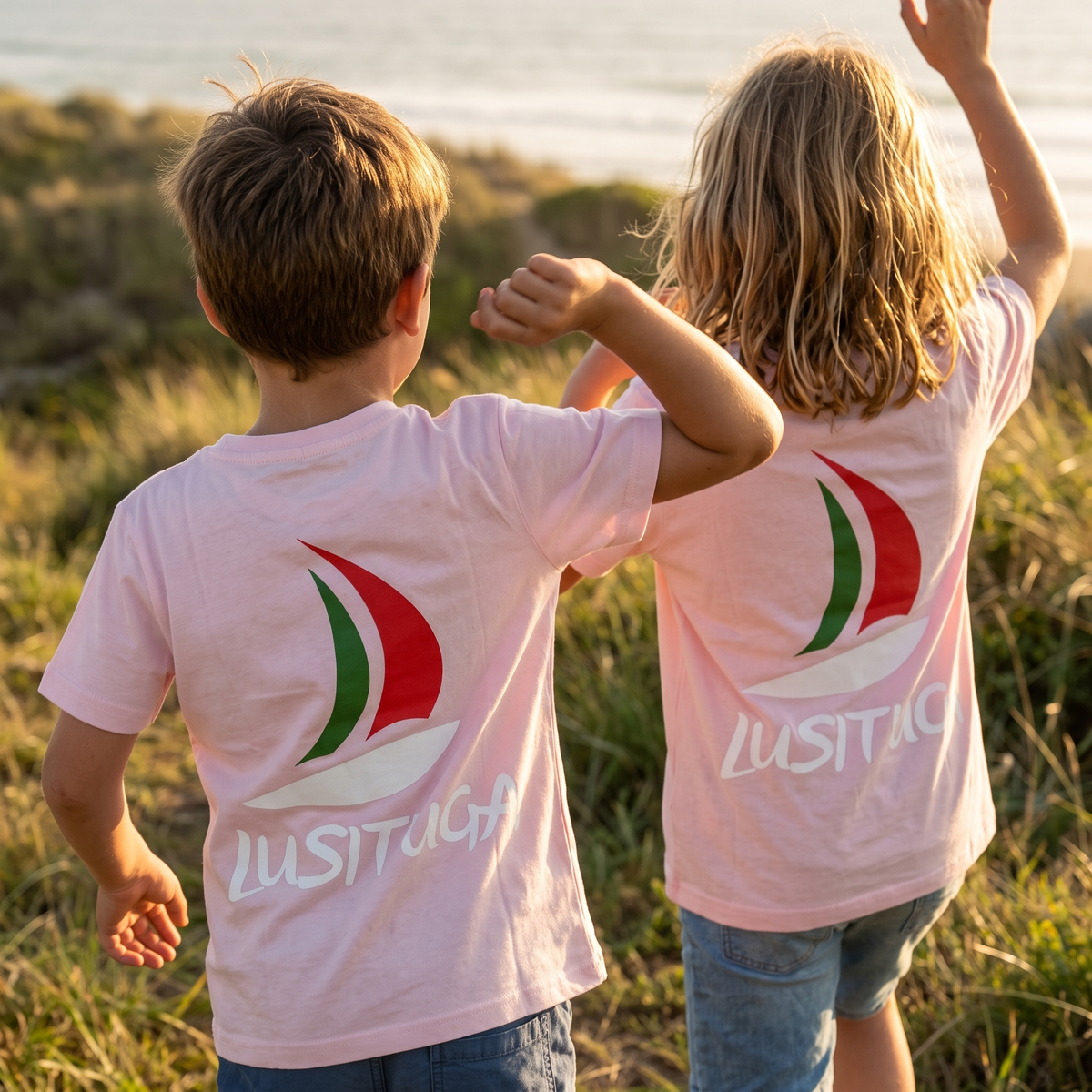 T-shirt Enfant Rose Pâle Caravela